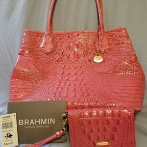 Brahmin Anytime Tote w matching Wristlet